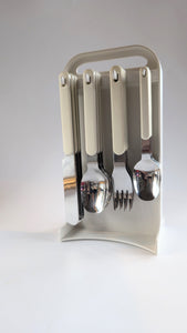 Vintage Space Age Hanging Cutlery Set