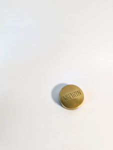 Vintage Brass Aspirin Pillbox